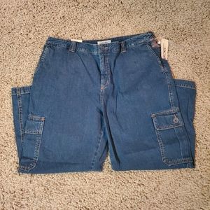 Cherokee Denim Crop Pants - Size 14   NWT